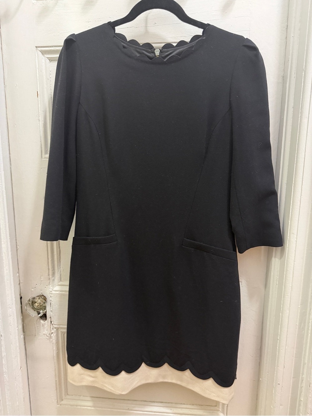 Ted Baker "Payton" Scallop Detail Shift Dress.